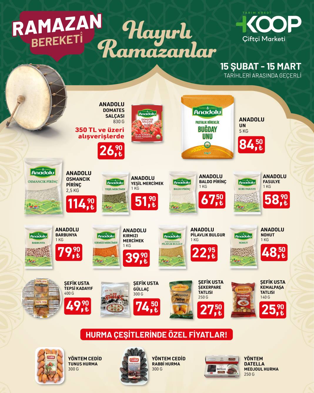 Ramazan Bereketi Tarım Kredi Market'lerde Çoğalıyor! İndirimli Ürünler Listede... 1