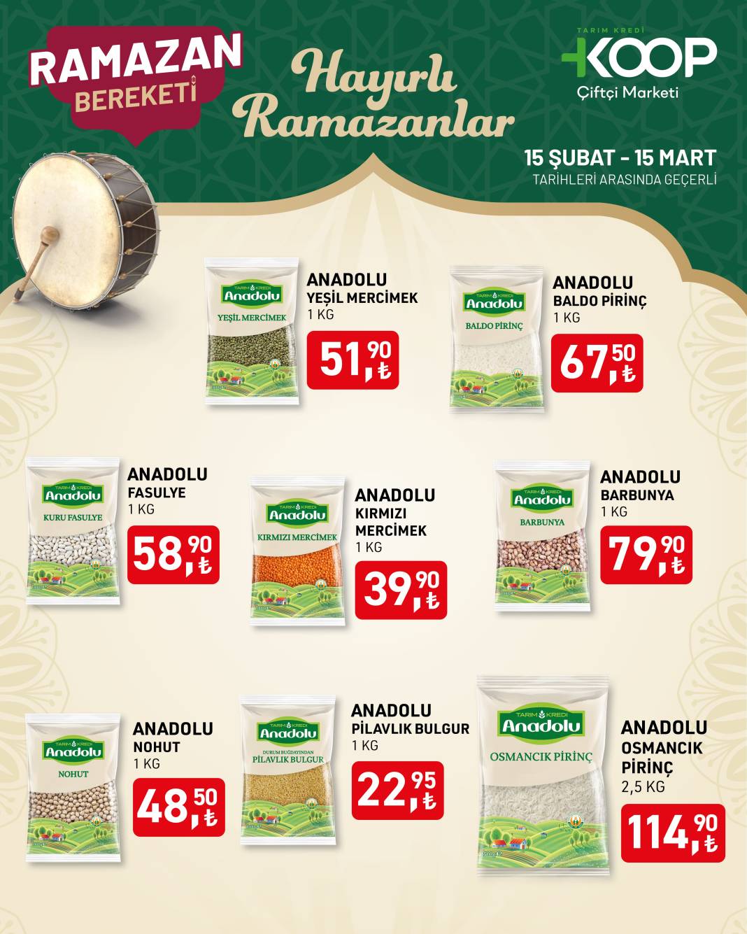 Ramazan Bereketi Tarım Kredi Market'lerde Çoğalıyor! İndirimli Ürünler Listede... 6