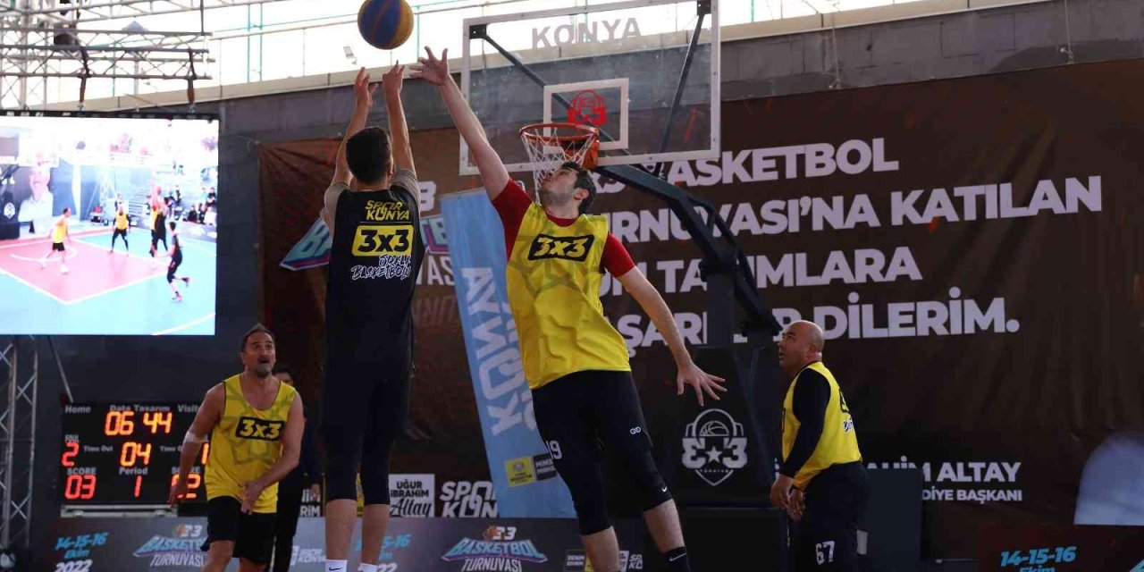 Konya’da 3x3 Basketbol Turnuvası heyecanı yaşandı