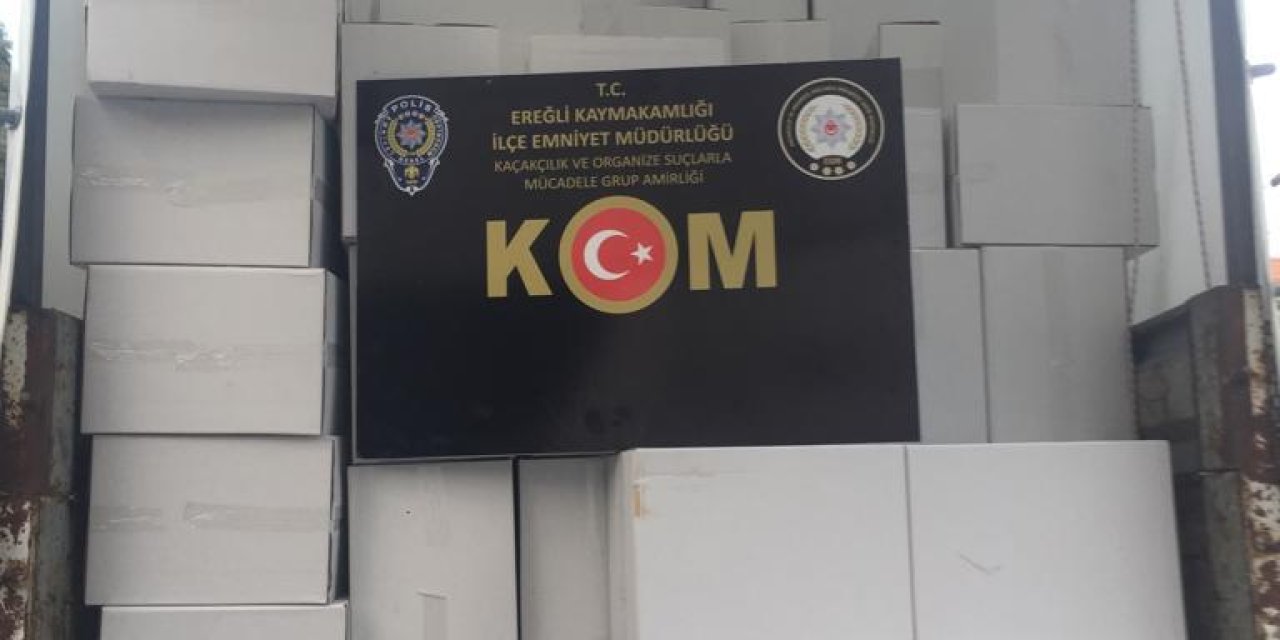 Konya'da 3 milyon makaron ele geçirildi