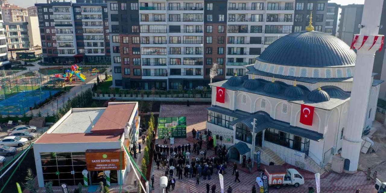 Meram’da Gazze sosyal tesisi ve cami hizmete açıldı