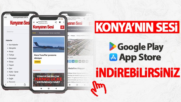 Konya'nın Sesi IOS ve Android uygulamalarımız yayında