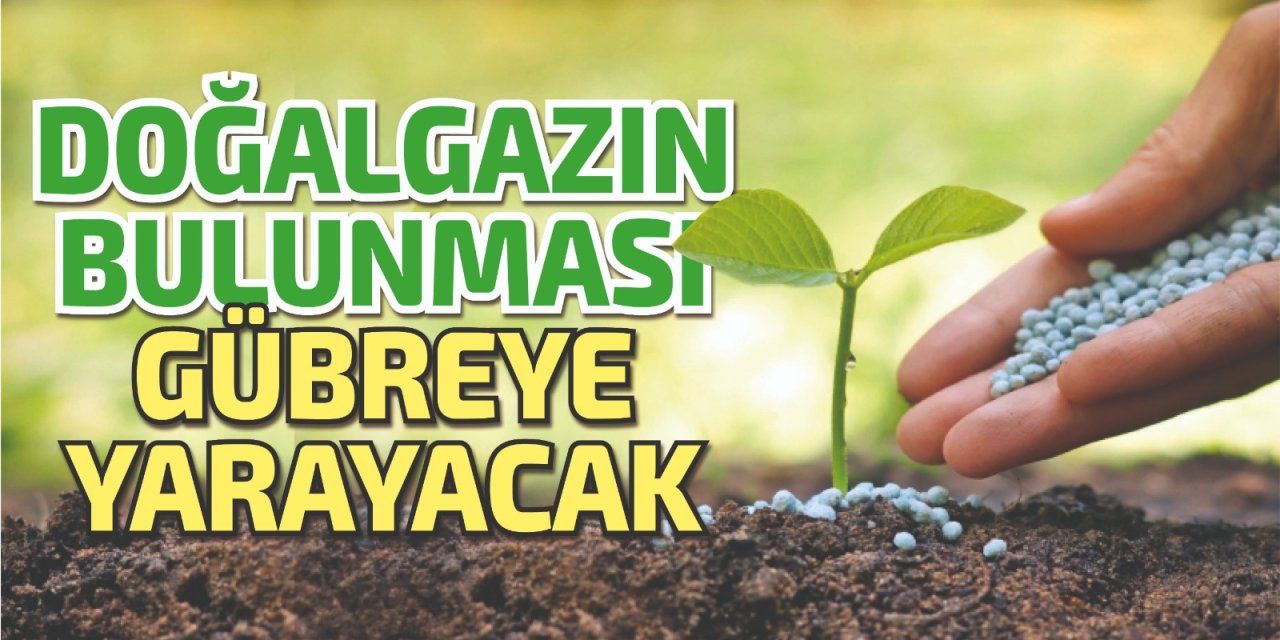 Doğalgazın bulunması gübreye yarayacak!