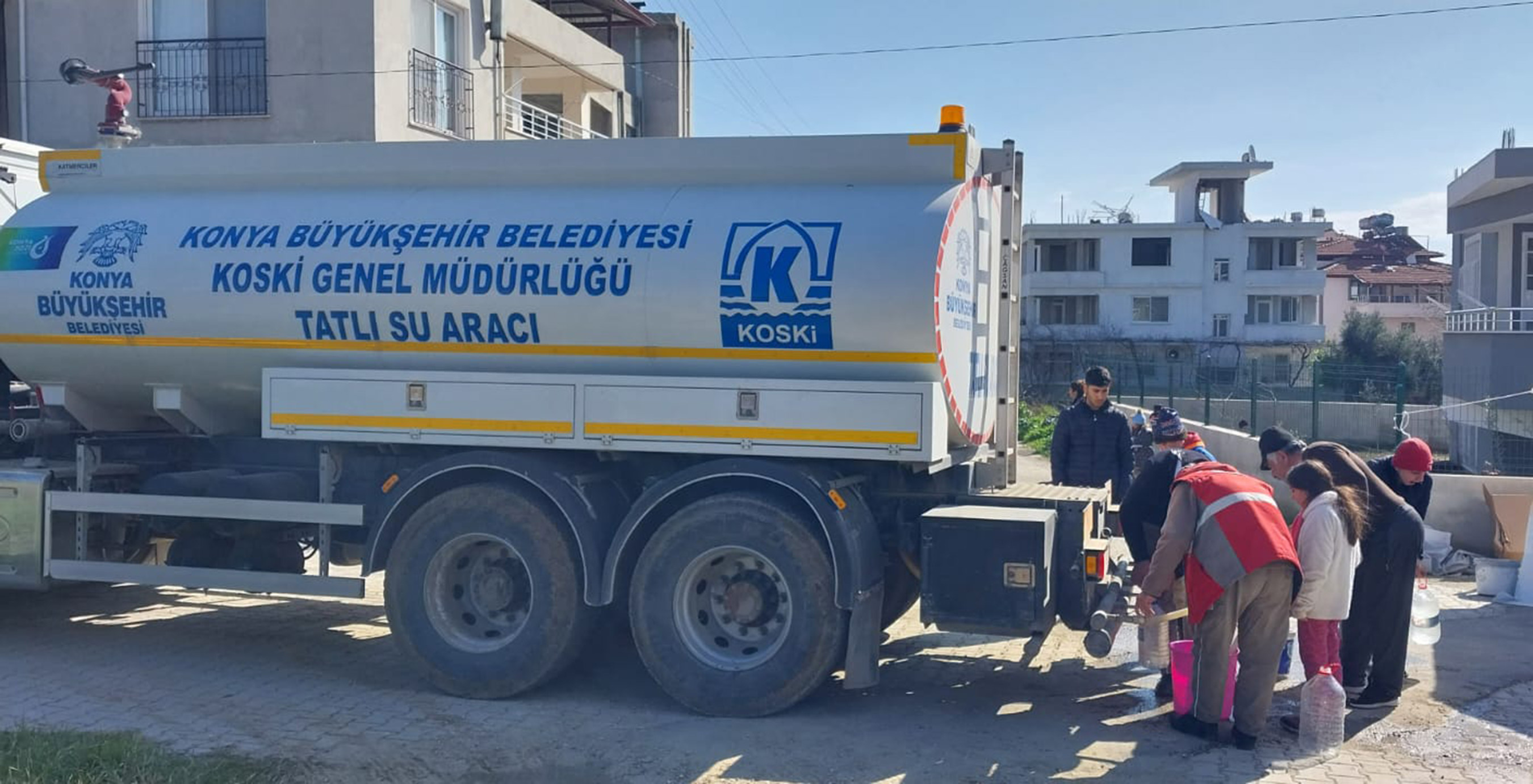 Konya Büyükşehir’den Hatay’a Temiz Su