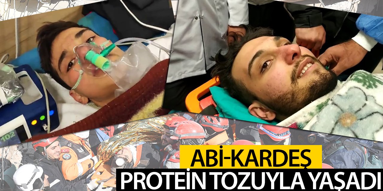 Abi kardeş protein tozuyla hayatta kaldı!