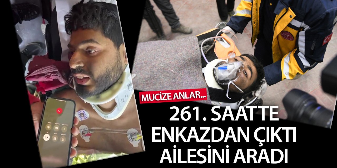 261’inci saatte enkazdan çıkarılan Mustafa ailesiyle görüştü