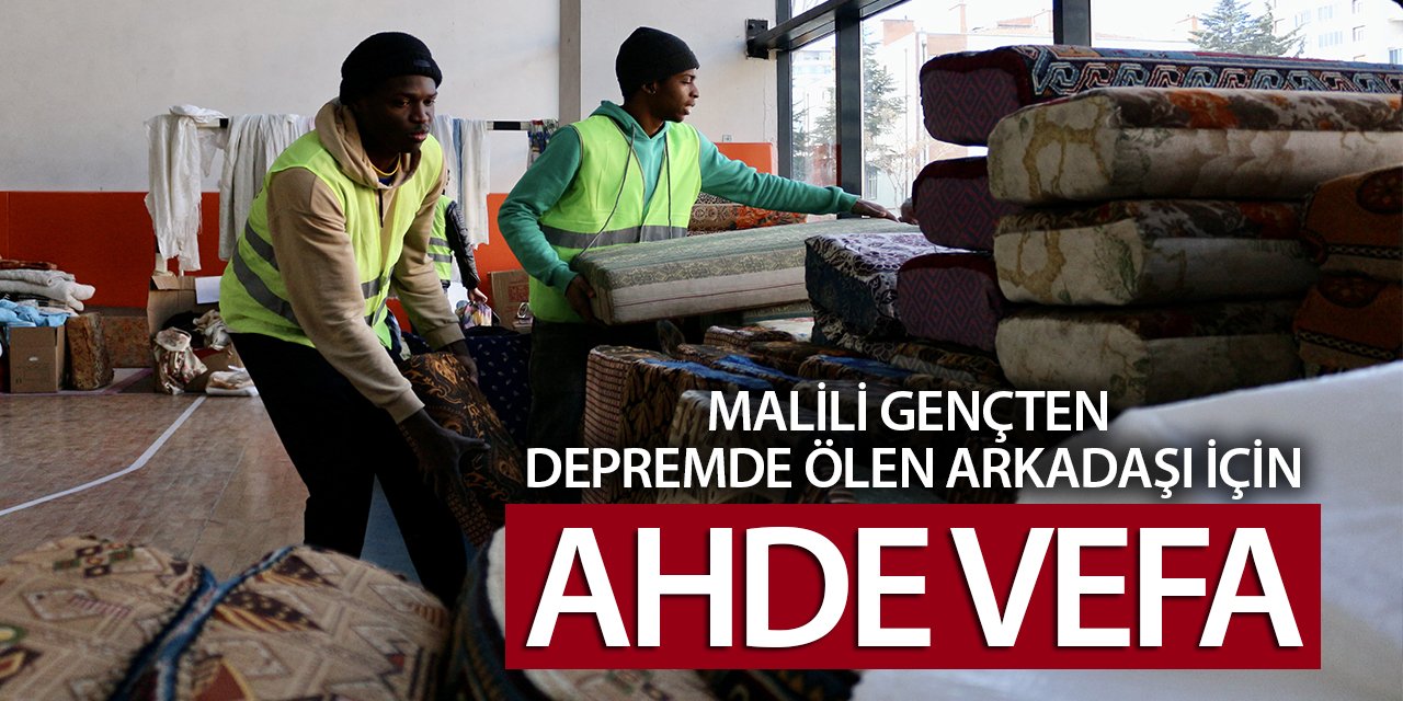 Malili gençten depremde hayatını kaybeden arkadaşı için ahde vefa!