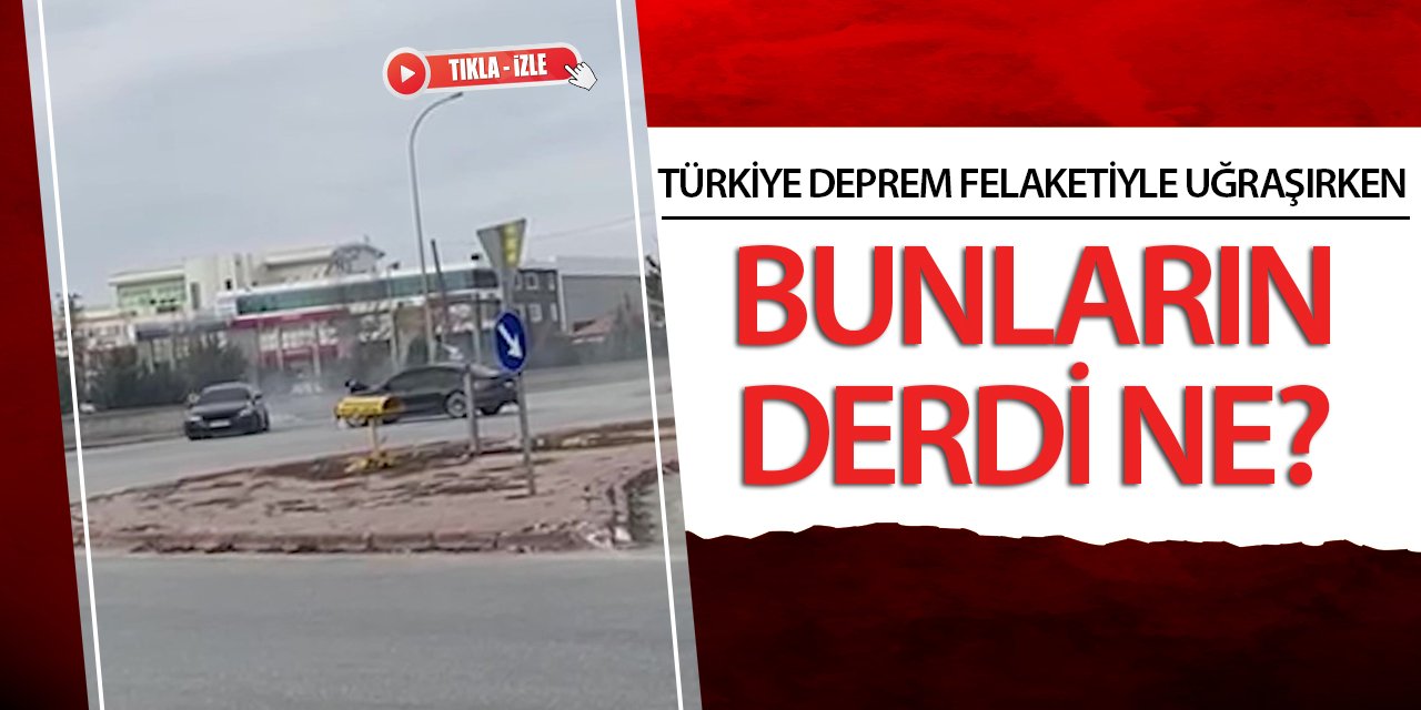 Konya'da yol kesip drift atan sürücülere rekor ceza!