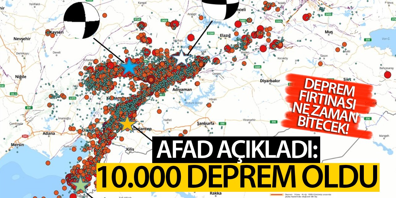 AFAD açıkladı: 10 bin deprem oldu! Peki deprem fırtınası ne zaman bitecek!