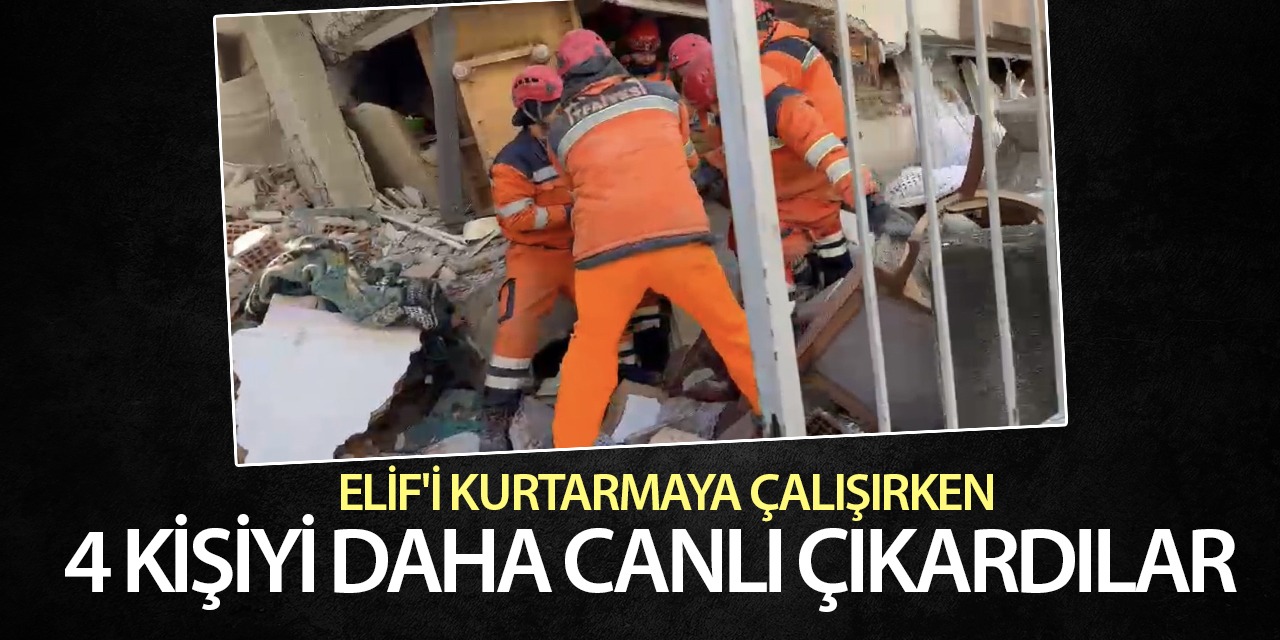 Konyalı ekip Elif’i kurtarmaya çalışırken 4 kişiyi daha canlı çıkardılar