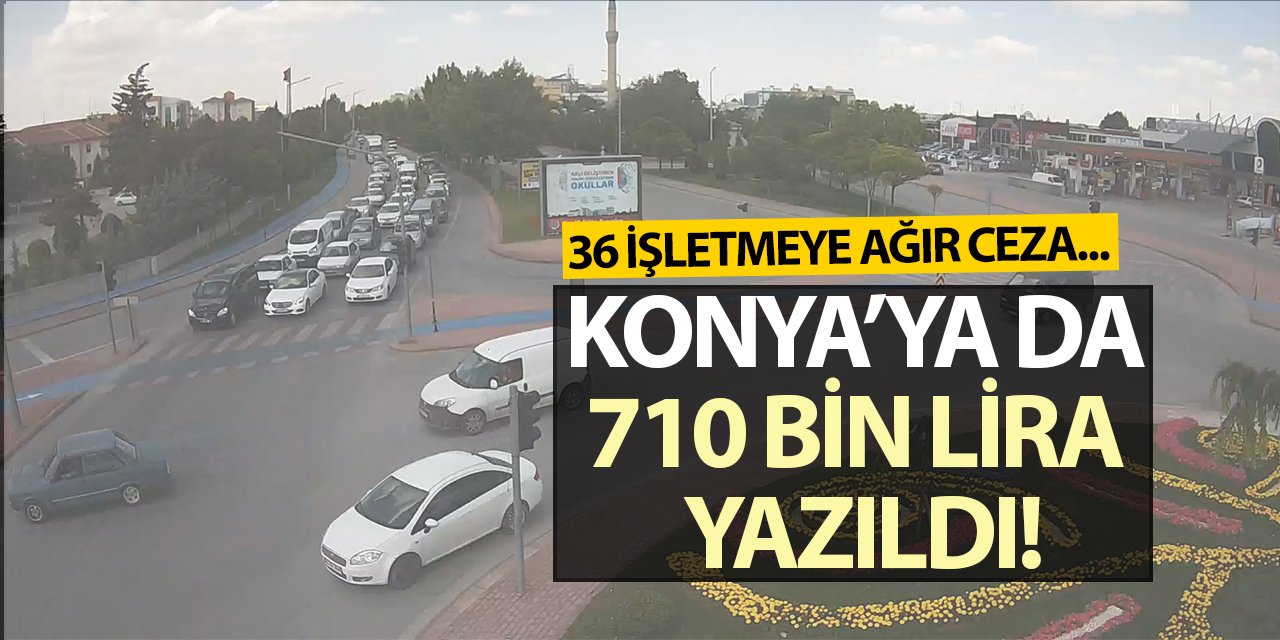 36 işletmeye ağır ceza! Konya'ya da 710 bin lira yazıldı!