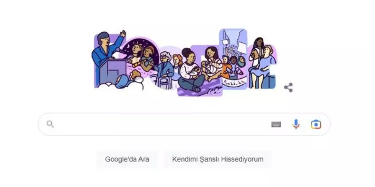 Google'dan 8 Mart Kadınlar Günü için özel doddle