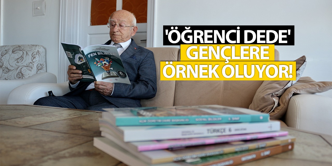 Konya'da 'Öğrenci Dede' Gençlere Örnek Oluyor! O Yaşta Okulu Bitirdi...