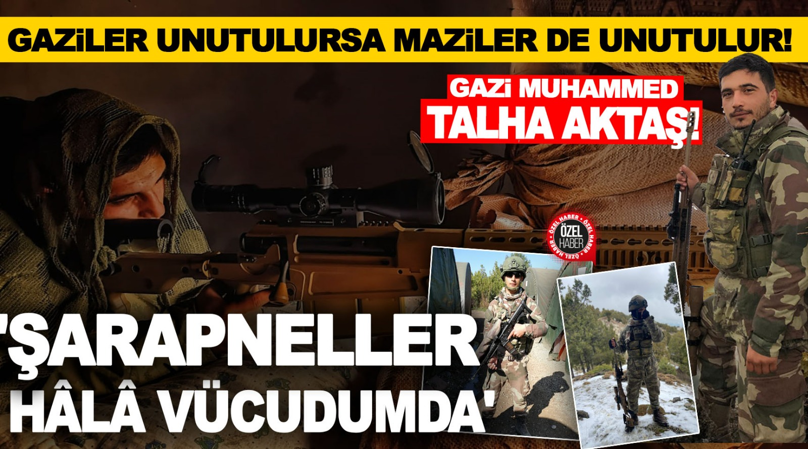 Konyalı Gazi Muhammed Talha Aktaş Yaşadıklarını Anlattı! 'Şarapneller Hala Vücudumda'