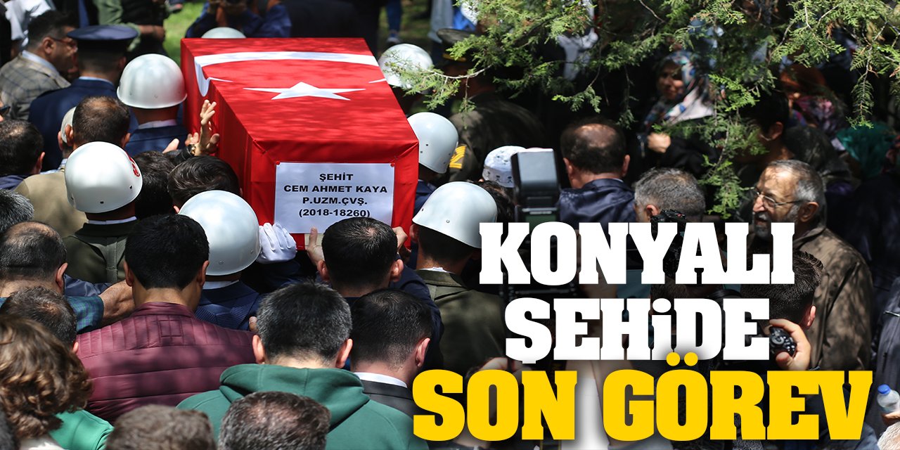 Konyalı Şehit Son Yolculuğuna Uğurlandı! Cenazeye O Bakan Katıldı...