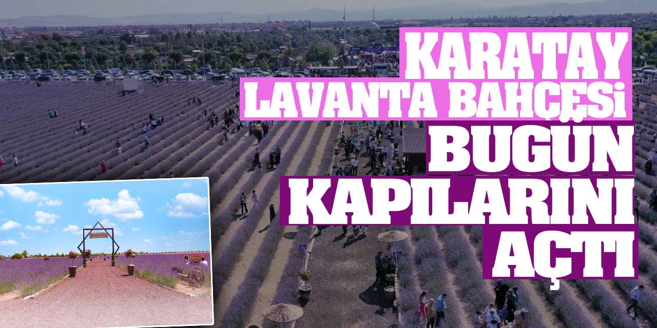 Karatay Lavanta Bahçesi Bugün Açıldı!