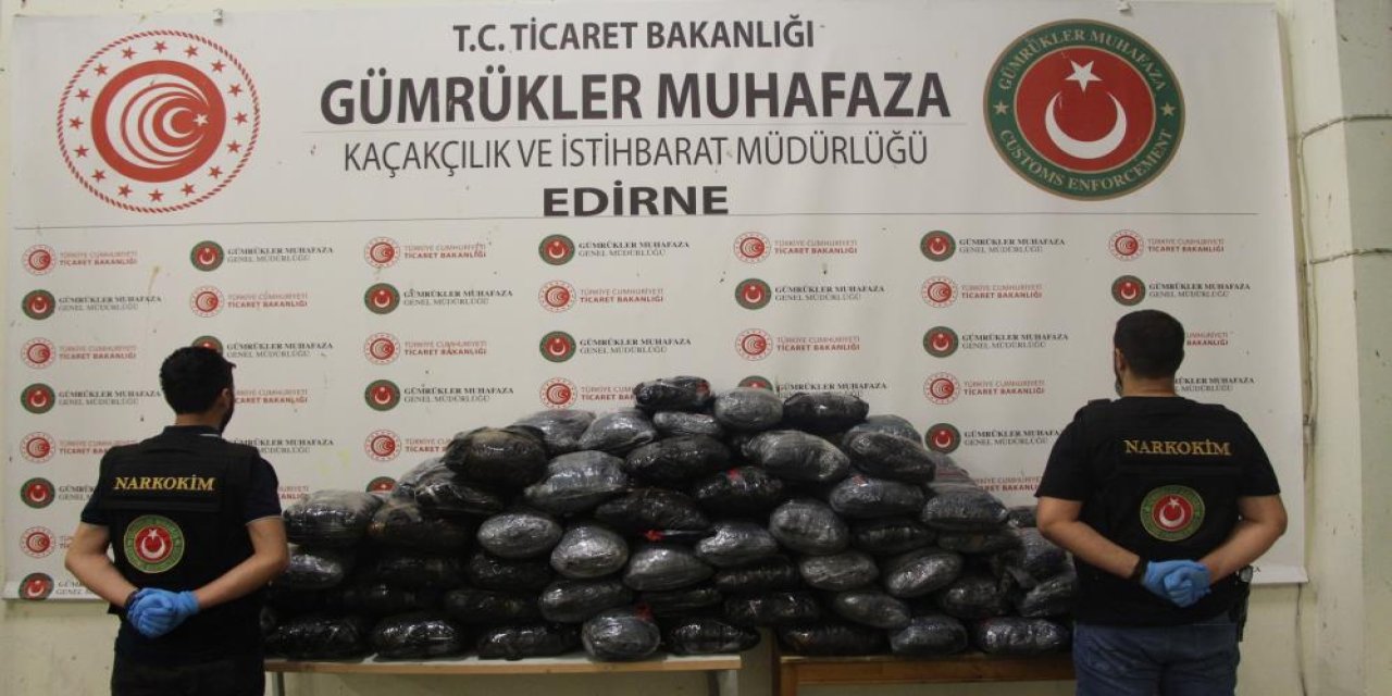 Kapıkule’de 133 kilogram esrar yakalandı!!