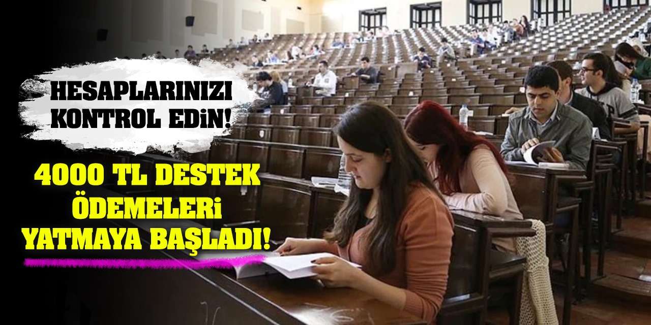 Hesaplarınızı Kontrol Edin! 4000 TL Destek Ödemeleri Yatmaya Başladı!