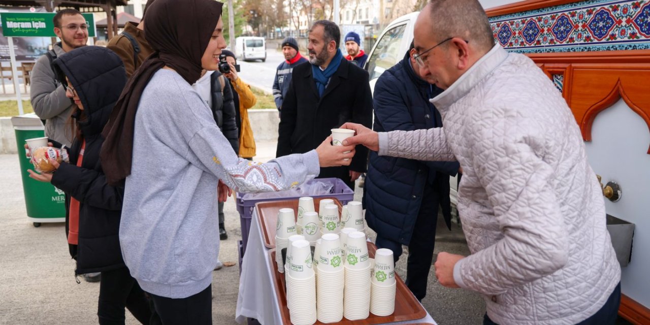 Meram Belediyesi'nden Sınava Çalışan Öğrencilere Jest!