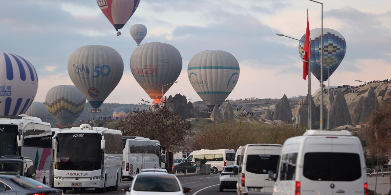 Bayram tatilinde Kapadokya'ya yoğun ilgi