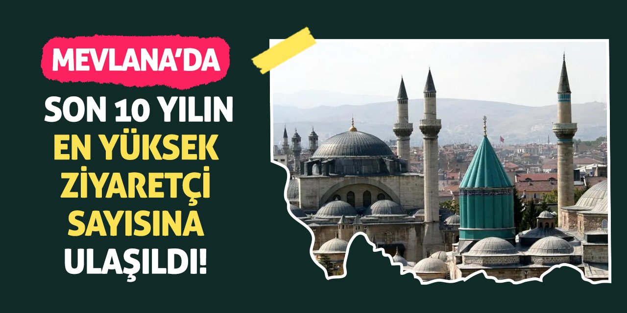 Mevlana'da Son 10 Yılın En Yüksek Ziyaretçi Sayısına Ulaşıldı!