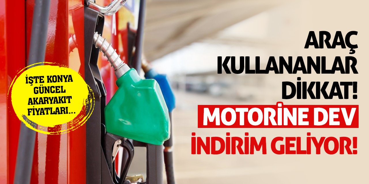 Araç kullananlar dikkat! Motorine dev indirim geliyor!