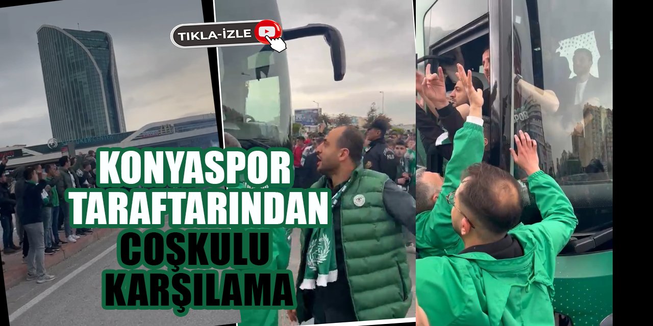 Konyaspor taraftarından coşkulu karşılama