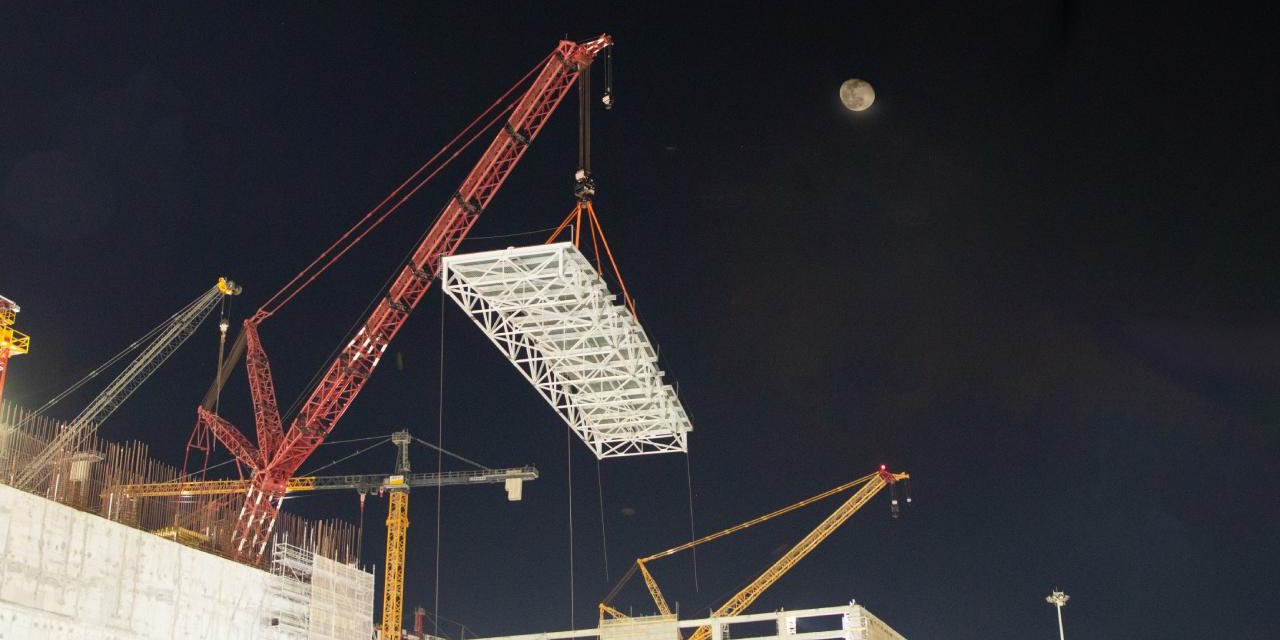 Akkuyu NGS'nin türbin binası çatısının montajı tamamlandı