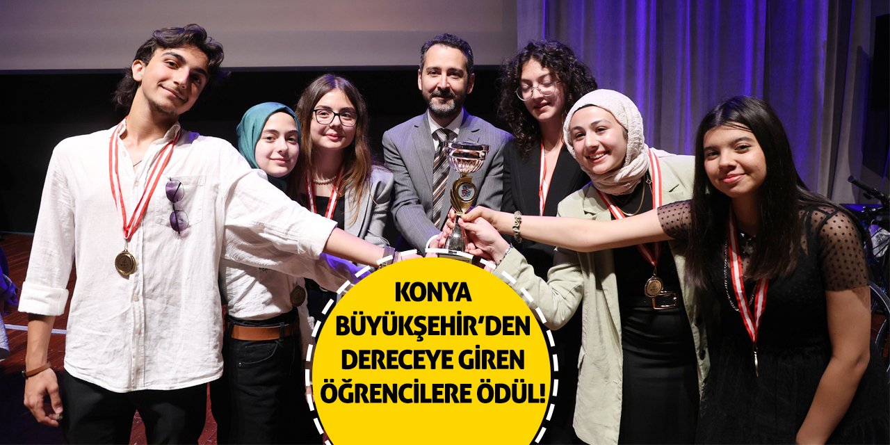 Konya Büyükşehir’den Dereceye Giren Öğrencilere Ödül!