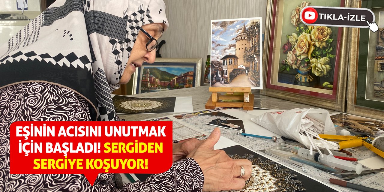 Eşinin Acısını Unutmak İçin Başladı! Sergiden Sergiye Koşuyor!