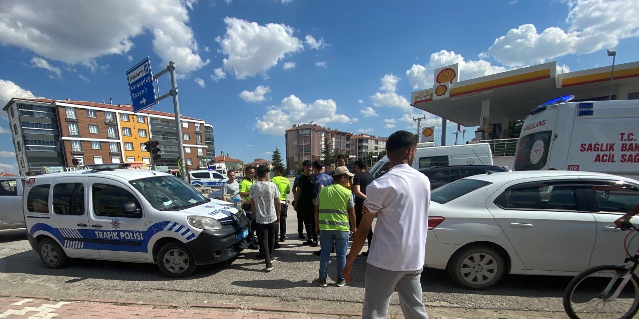 Konya'da otomobil ile motosiklet çarpıştı: 1 yaralı