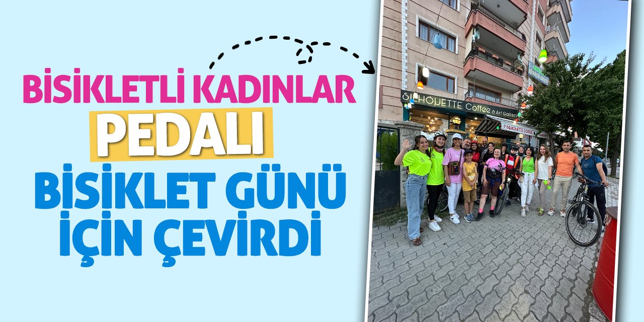 Bisikletli Kadınlar Pedalı Bisiklet Günü İçin Çevirdi