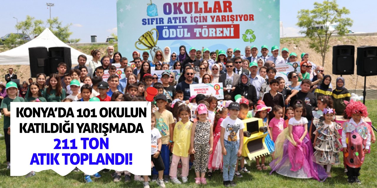 Konya’da 101 Okulun Katıldığı Yarışmada 211 Ton Atık Toplandı!