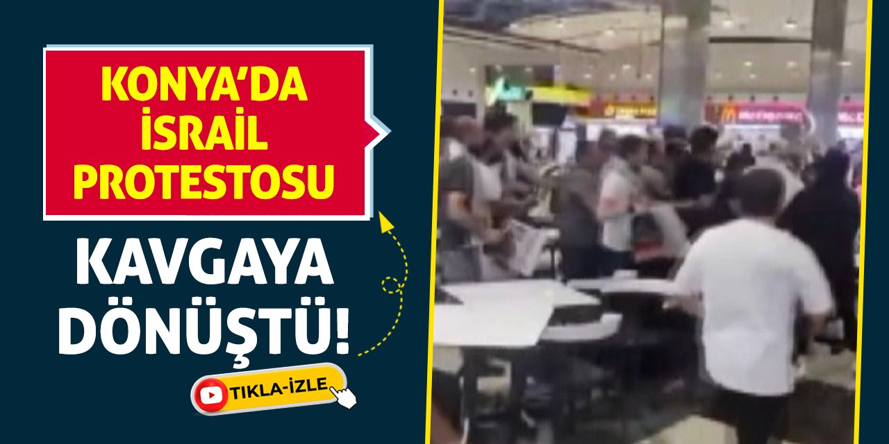 Konya’da İsrail Protestosu Kavgaya Dönüştü!