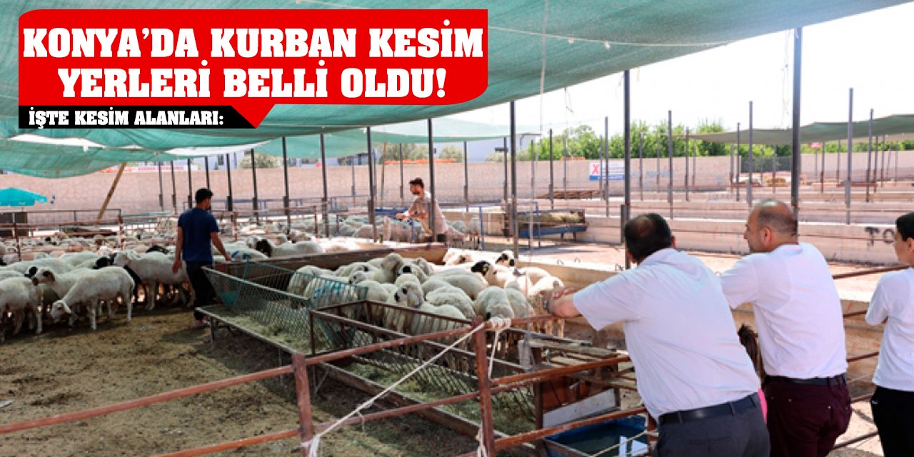 Konya’da Kurban Kesim Yerleri Belli Oldu!