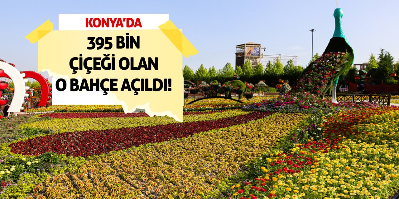 Konya’da 395 Bin Çiçeği Olan O Bahçe Açıldı!