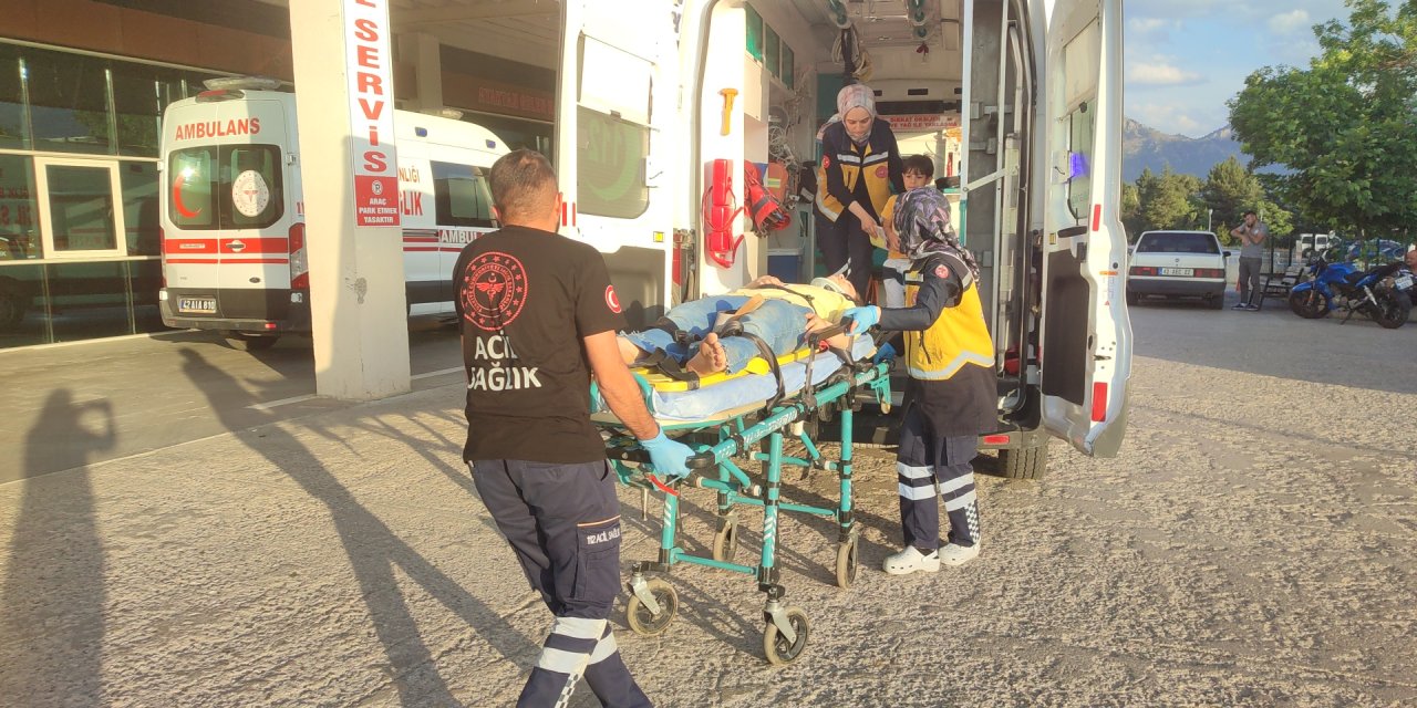 Seydişehir'de yüksekten düşen kişi yaralandı
