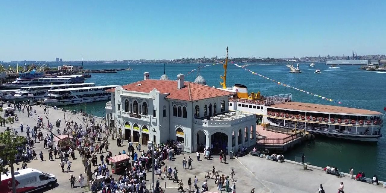 Bayramda iskelelerde yoğunluk yaşandı