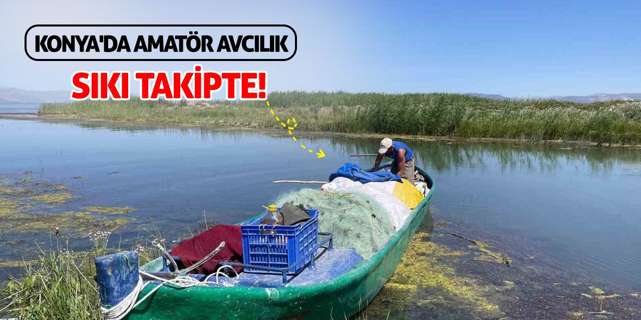Konya'da amatör avcılık sıkı takipte!