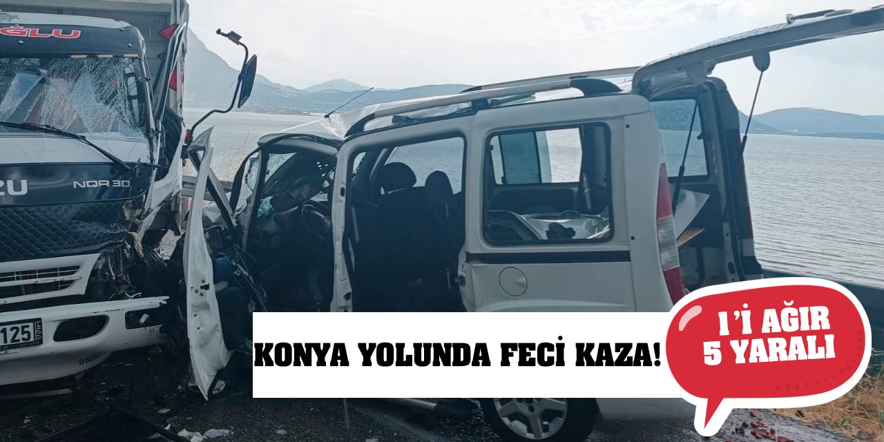 Konya Yolunda Feci Kaza! 5 Yaralı!