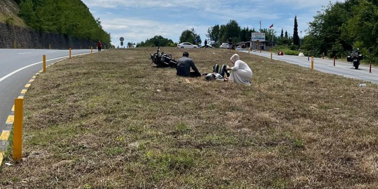 Karadeniz Ereğli’de motosiklet kazası: 2 yaralı