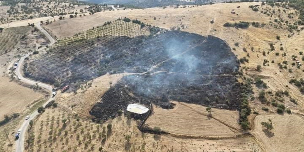 Makilik alanda çıkan yangın kontrol altına alındı