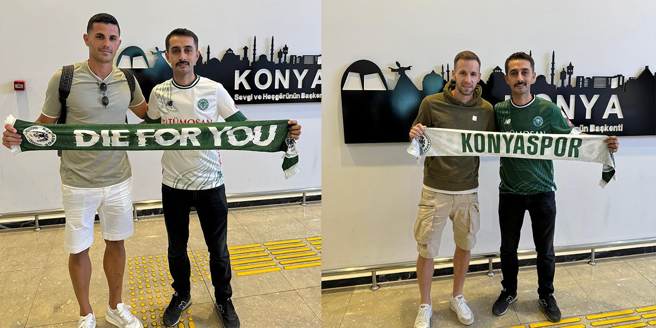 Konyaspor'da uçaklar arka arkaya indi! İki yeni transfer Konya'da