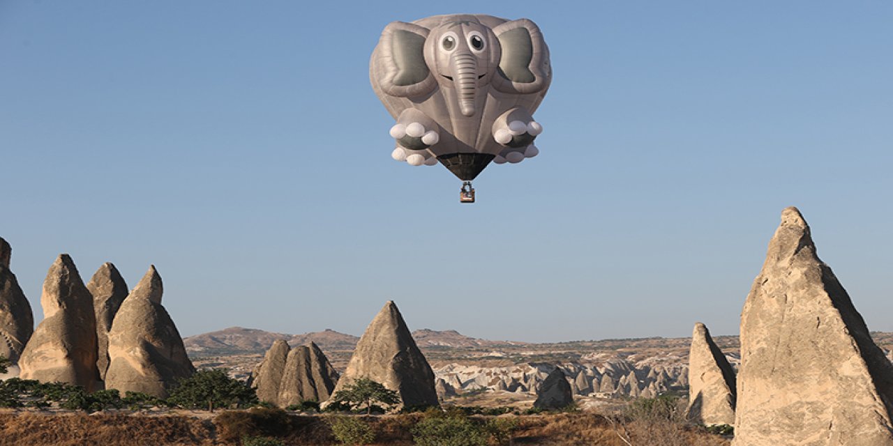 Figürlü Sıcak Hava Balonları Gökyüzünü Renklendirdi