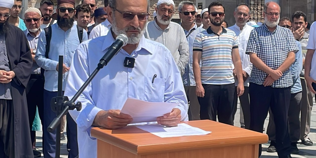 Konya'da Heniyye'nin suikastı protesto edildi