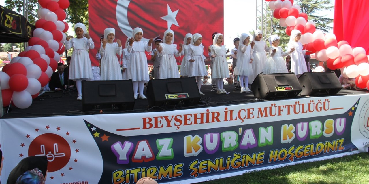 Beyşehir'de Yaz Kur'an Kursları Bitirme Şenliği Düzenlendi!