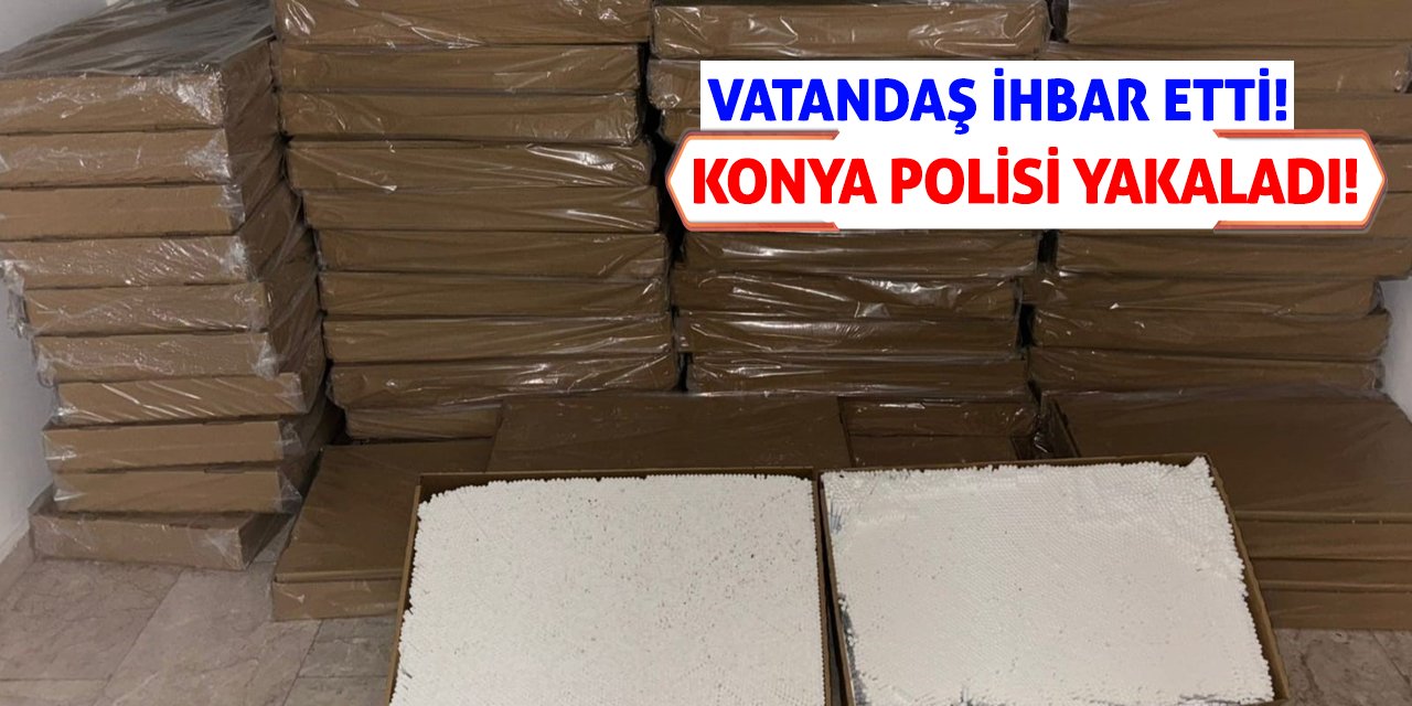 Vatandaş ihbar etti! Konya Polisi Yakaladı!