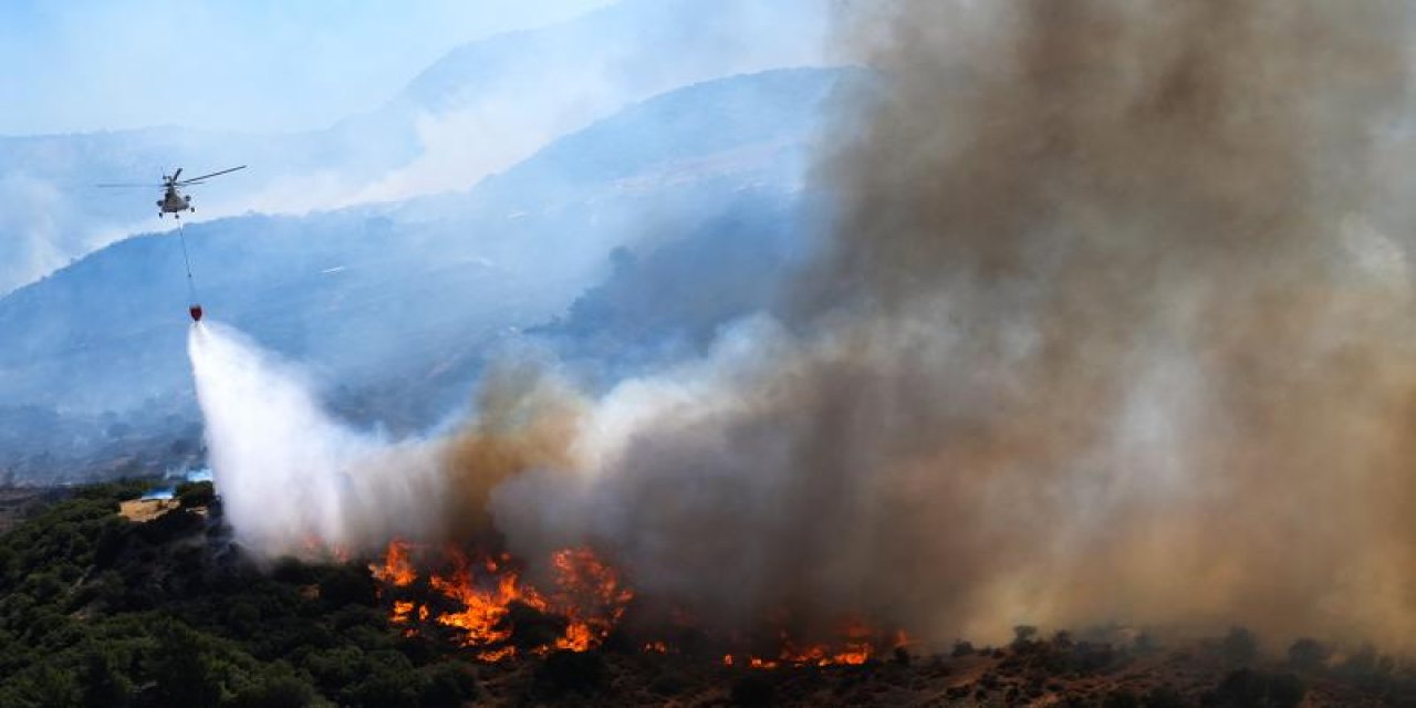 Orman yangınlarına 2 günde havadan 7 bin 662 ton su atıldı