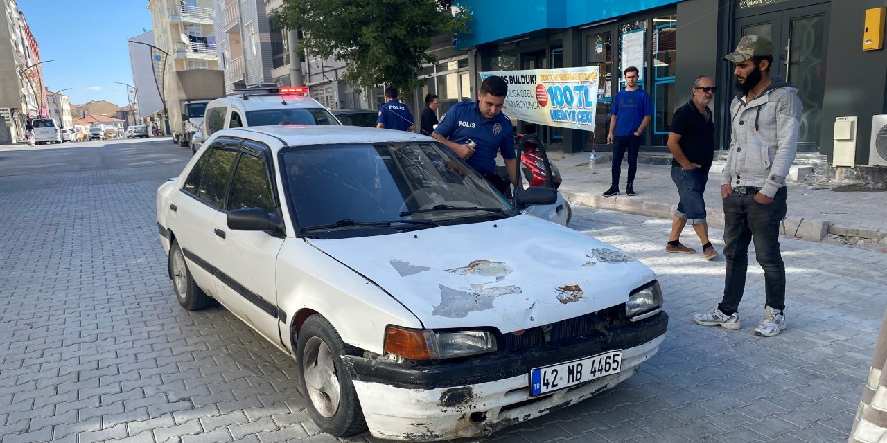 Kulu'da motosiklet ile otomobil çarpıştı: 1 yaralı