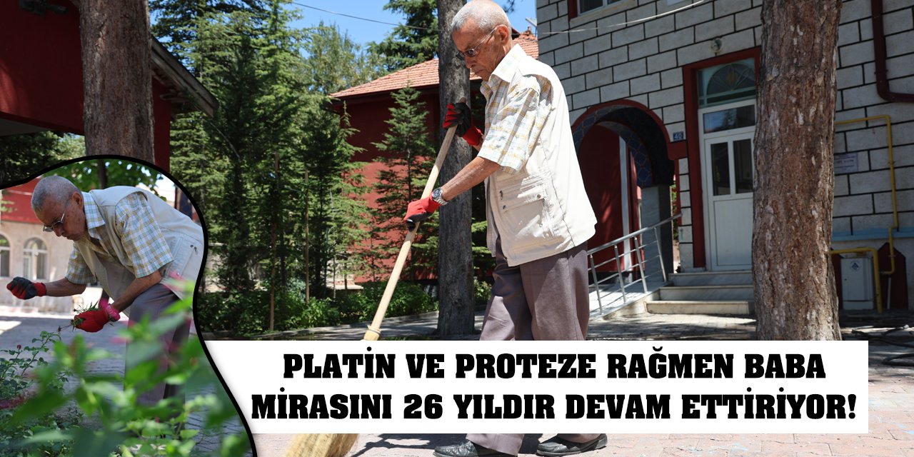 Platin ve proteze rağmen baba mirasını 26 yıldır devam ettiriyor!